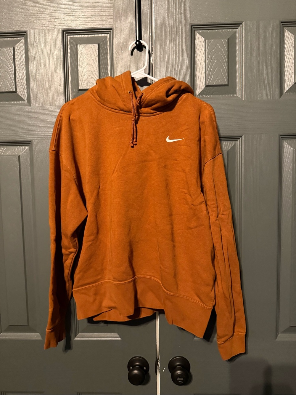 Nike Women’s Burnt Orange Pullover Hoodie Sweatshirt